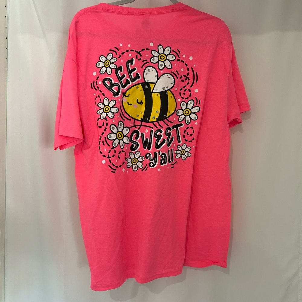 Simply Southern Pink 'Bee Sweet Y'all' T-Shirt